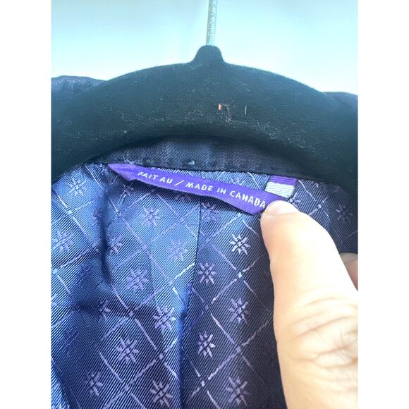 Ted Baker London Endurance 42R Wool Charcoal Gray w/ Purple Plaid Design Blazer - Picture 2 of 11